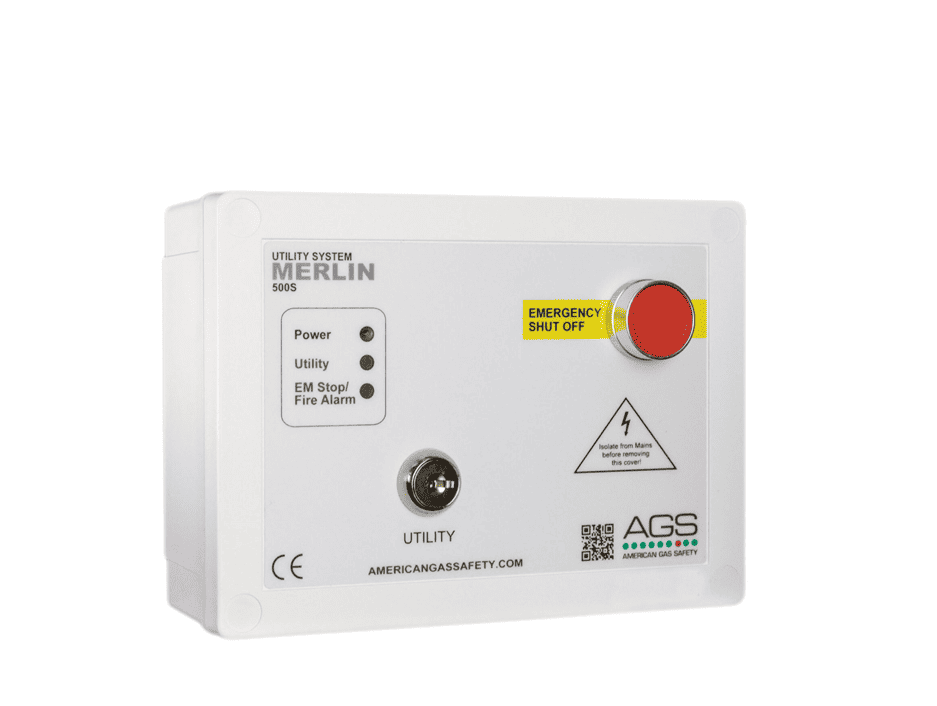 Merlin 1500S Gas Interlock System (With CO protection) Non-Gas Proving, AGS, American Gas Safety LLC, Utility Controllers, Gas Detection